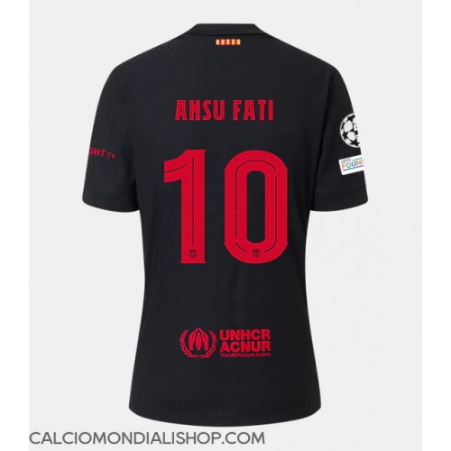 Maglie da calcio Barcelona Ansu Fati #10 Seconda Maglia 2024-25 Manica Corta